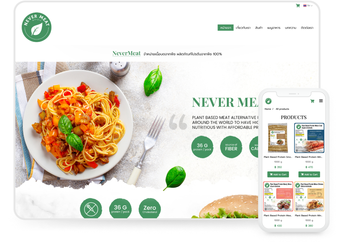 Design Business Websites for Never Meat